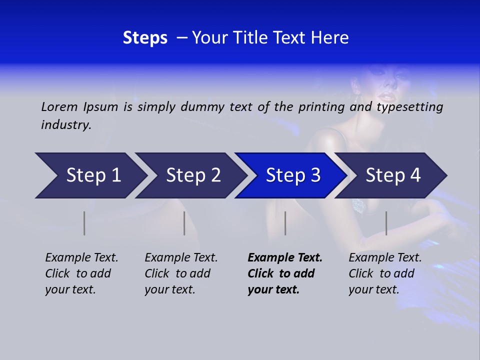 Red Dark Underwear PowerPoint Template