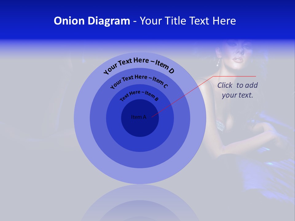 Red Dark Underwear PowerPoint Template