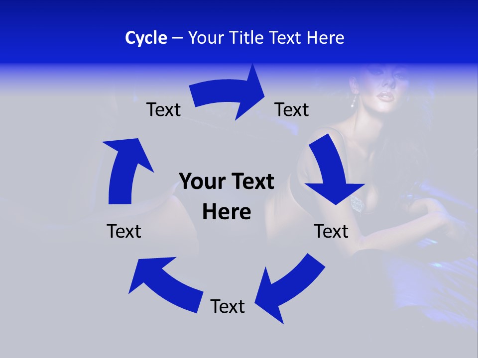 Red Dark Underwear PowerPoint Template