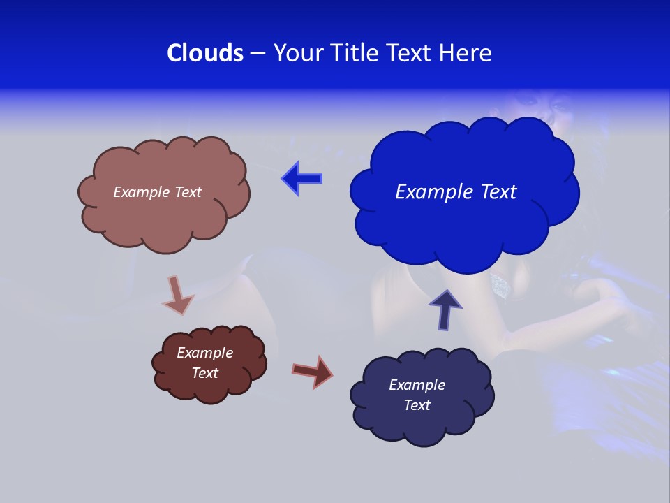 Red Dark Underwear PowerPoint Template