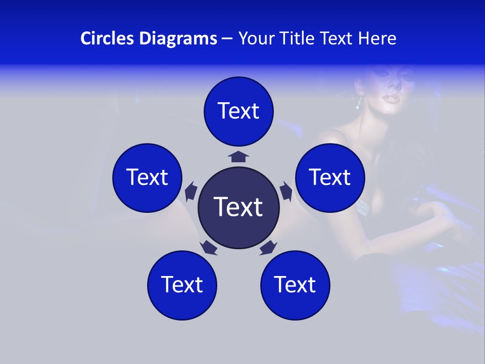 Red Dark Underwear PowerPoint Template