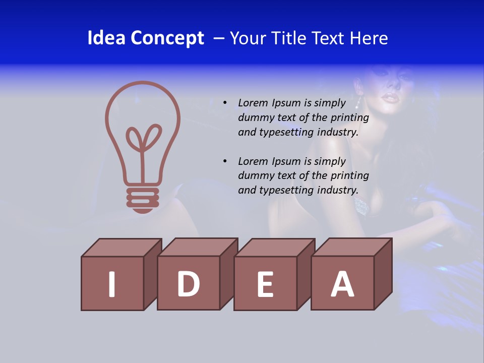 Red Dark Underwear PowerPoint Template