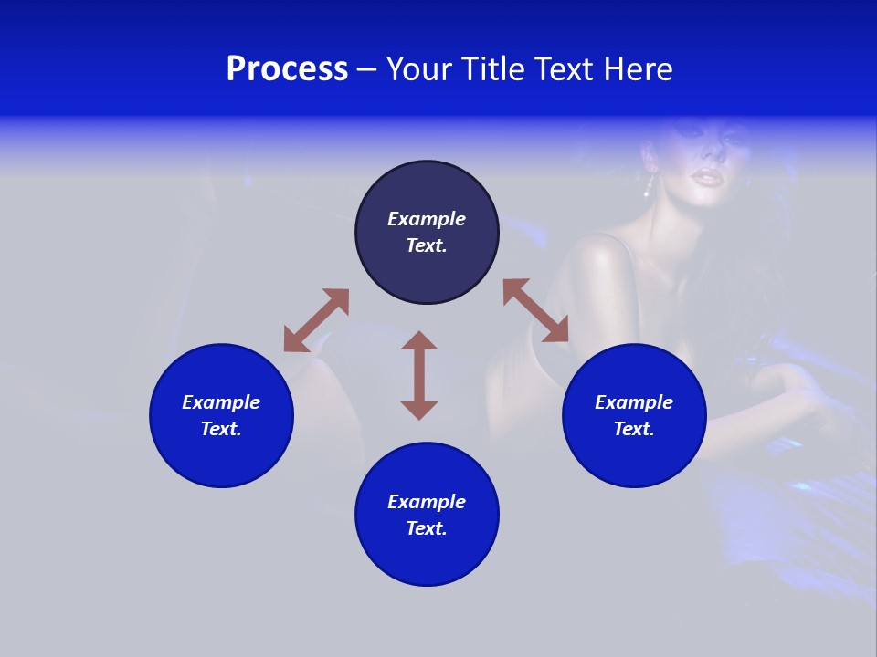 Red Dark Underwear PowerPoint Template