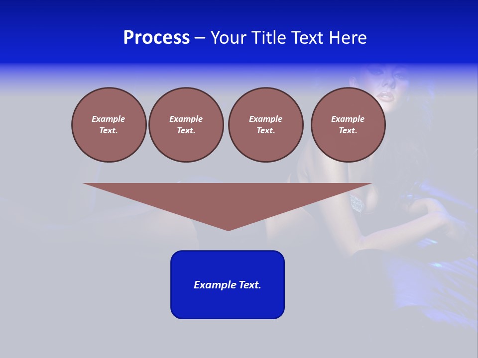 Red Dark Underwear PowerPoint Template
