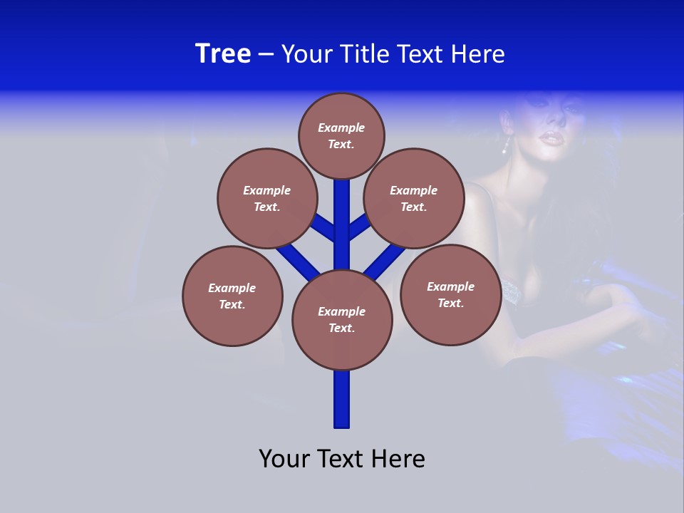 Red Dark Underwear PowerPoint Template