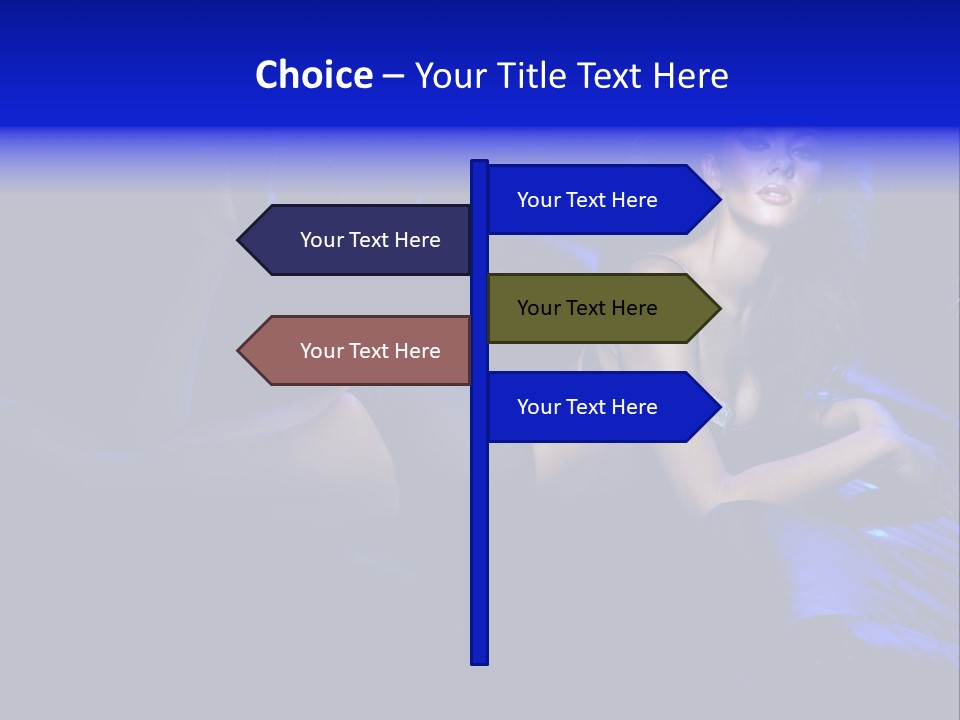 Red Dark Underwear PowerPoint Template
