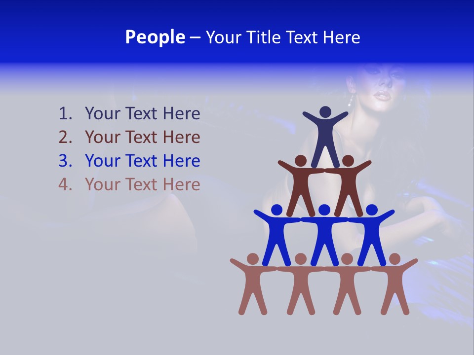 Red Dark Underwear PowerPoint Template