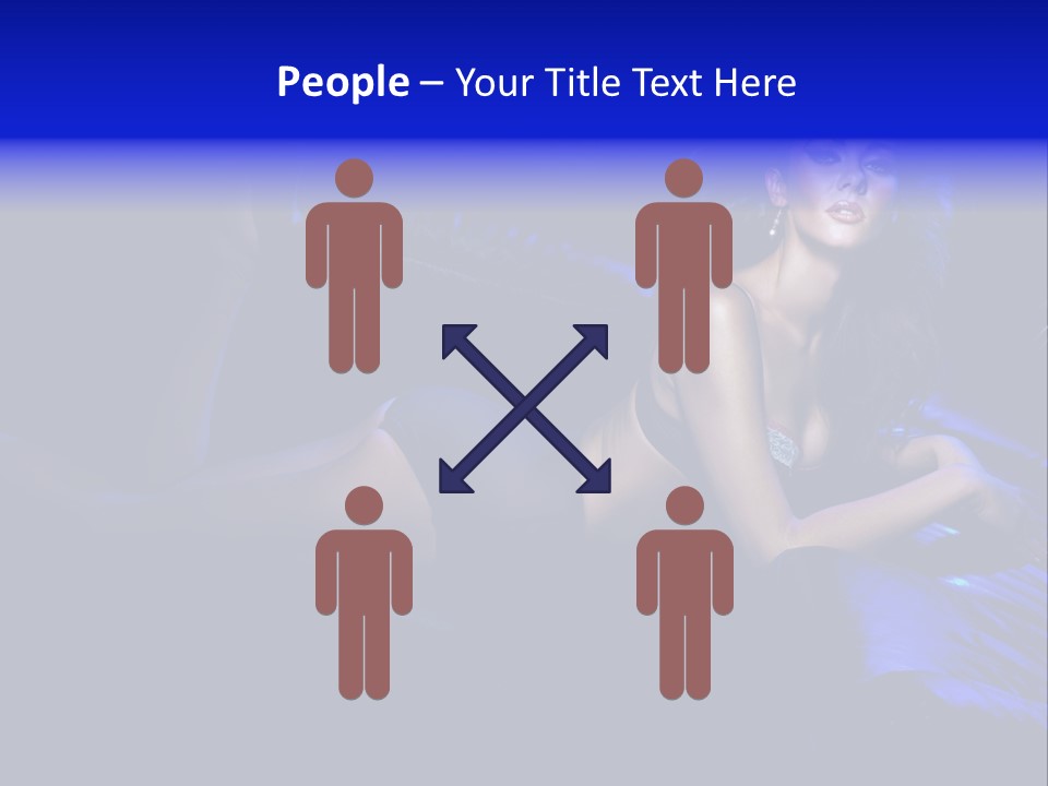 Red Dark Underwear PowerPoint Template