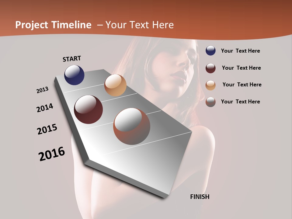 Tanzend Attraktiv Disko PowerPoint Template