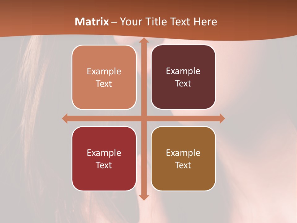 Gesicht Attraktiv Sinnlich PowerPoint Template