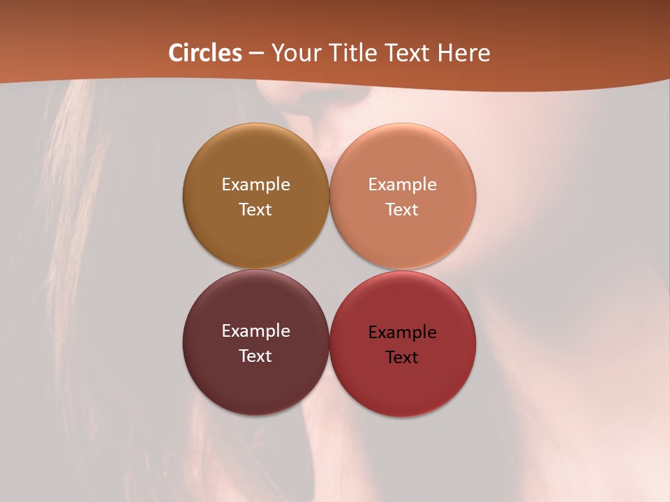 Gesicht Attraktiv Sinnlich PowerPoint Template