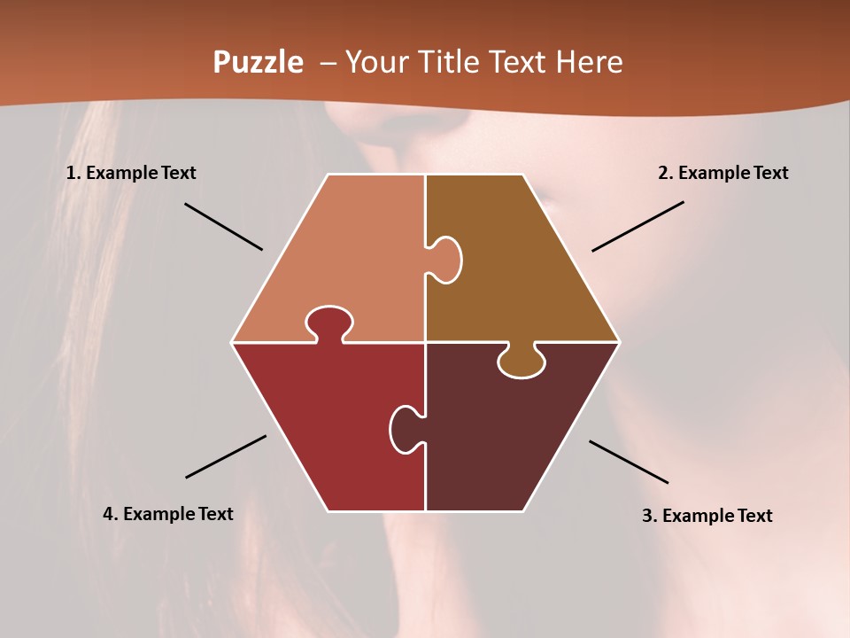 Gesicht Attraktiv Sinnlich PowerPoint Template