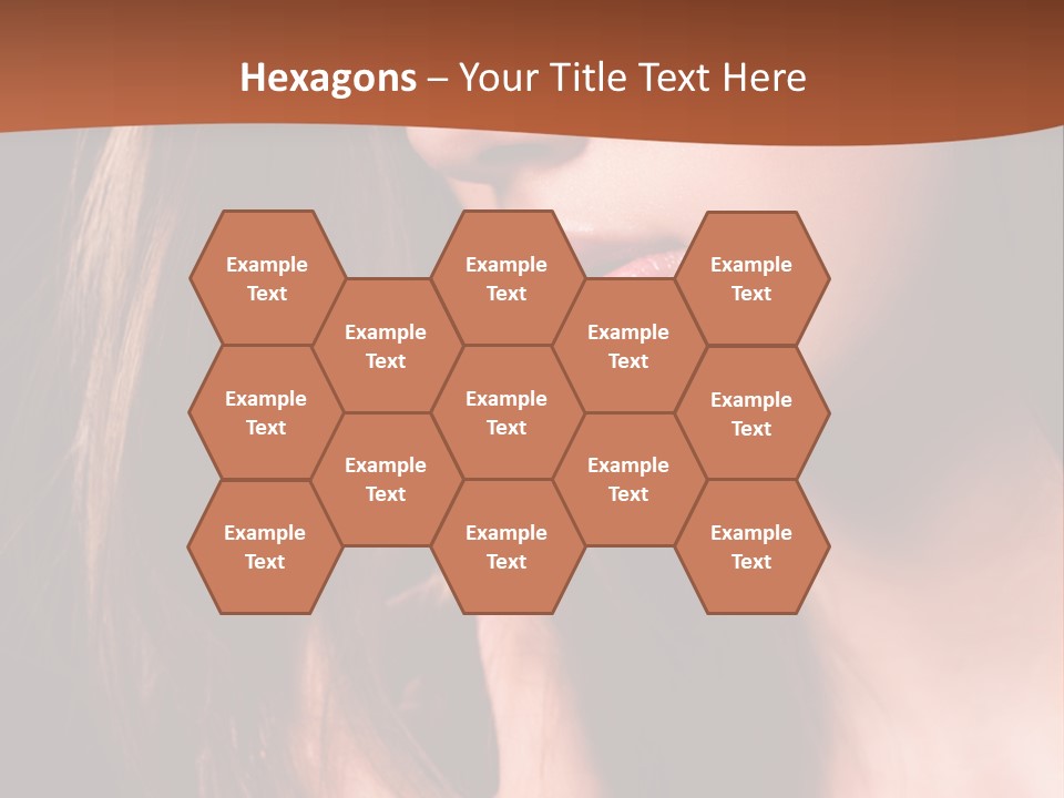 Gesicht Attraktiv Sinnlich PowerPoint Template