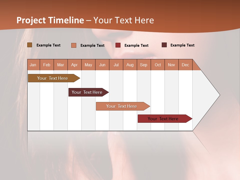 Gesicht Attraktiv Sinnlich PowerPoint Template