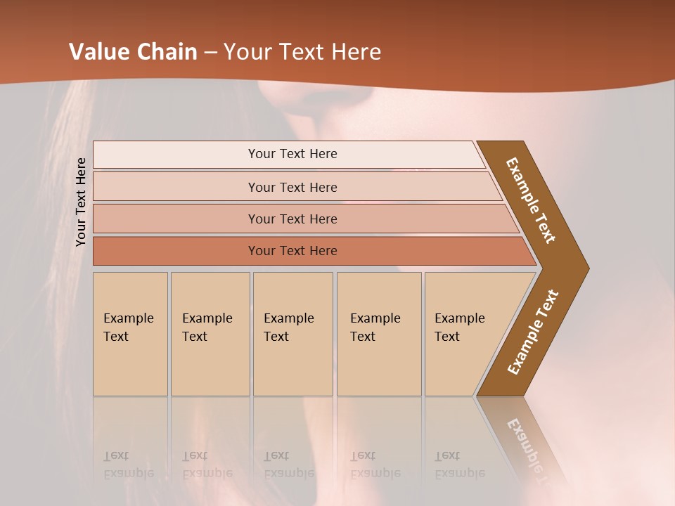 Gesicht Attraktiv Sinnlich PowerPoint Template