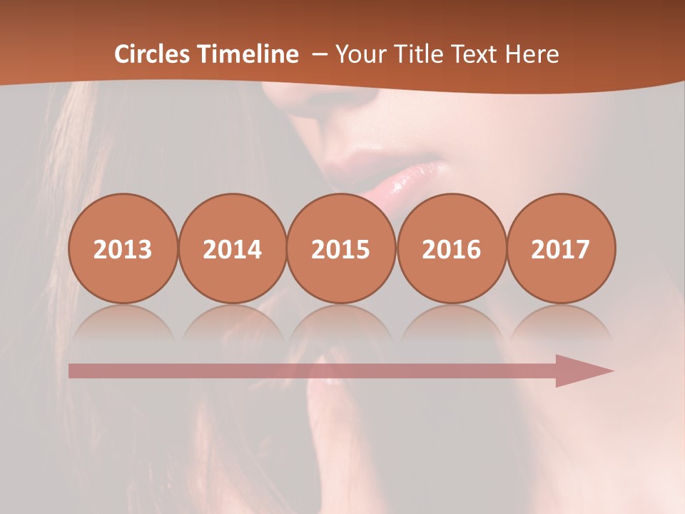 Gesicht Attraktiv Sinnlich PowerPoint Template