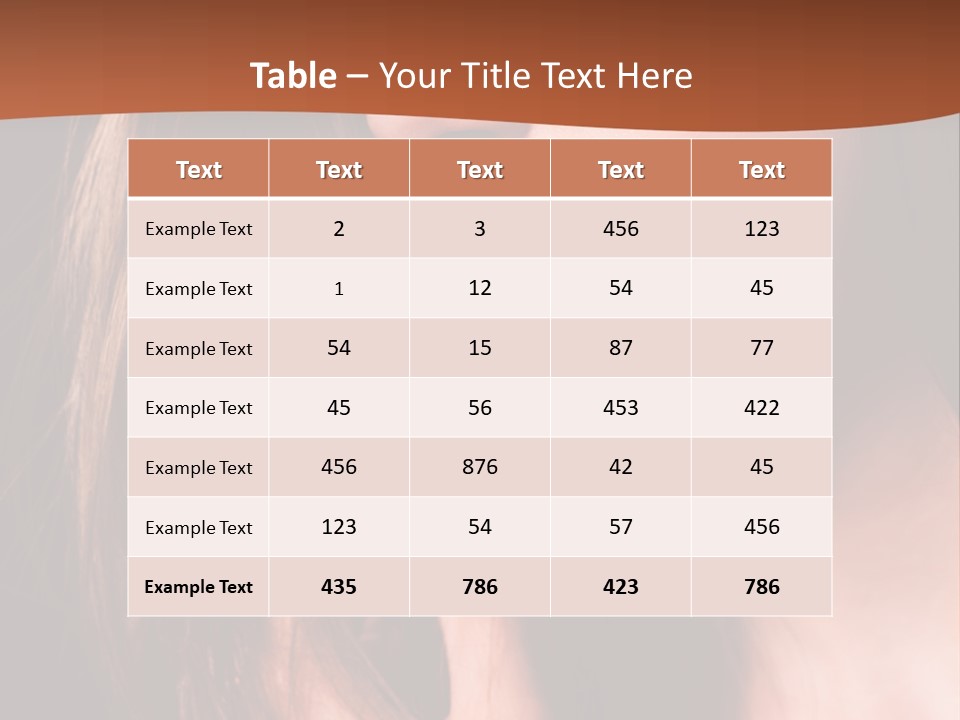 Gesicht Attraktiv Sinnlich PowerPoint Template