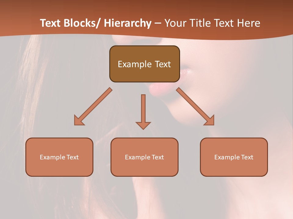 Gesicht Attraktiv Sinnlich PowerPoint Template