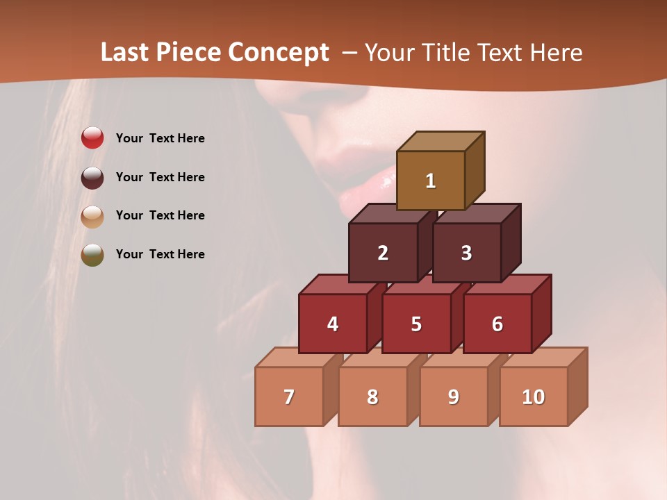 Gesicht Attraktiv Sinnlich PowerPoint Template