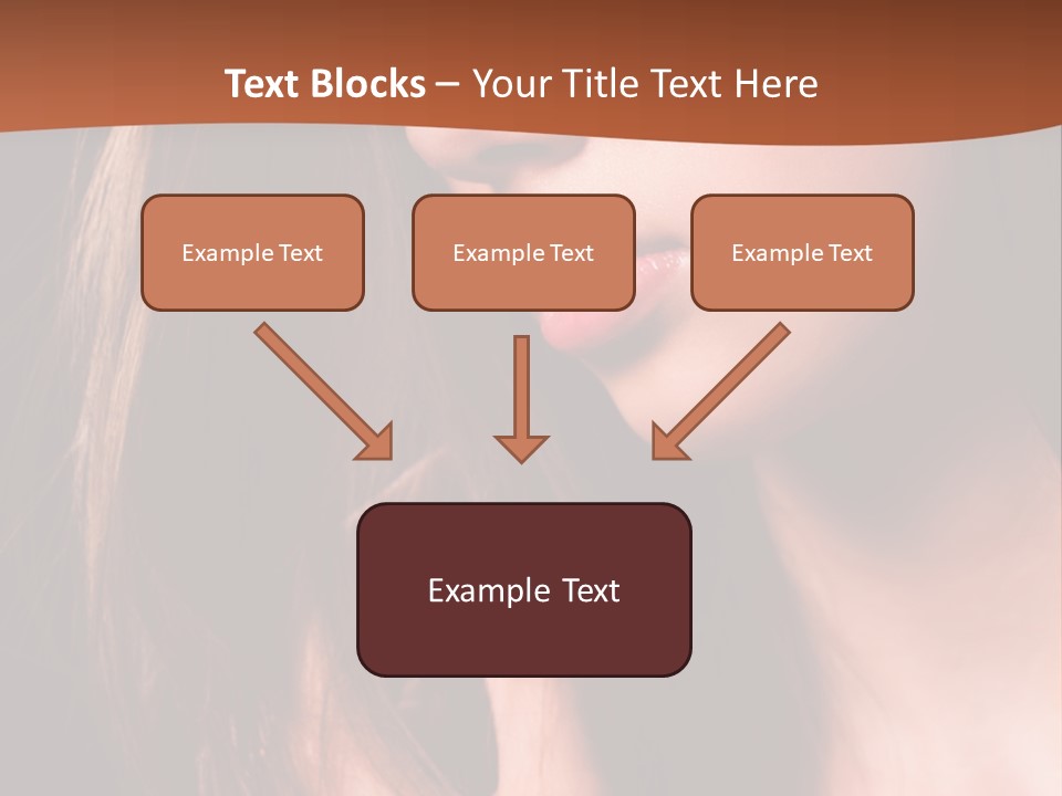Gesicht Attraktiv Sinnlich PowerPoint Template