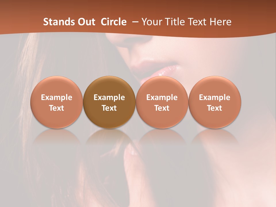 Gesicht Attraktiv Sinnlich PowerPoint Template