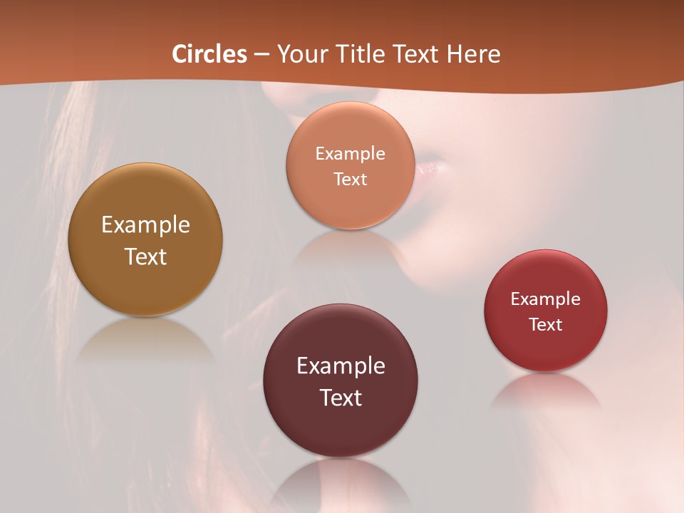Gesicht Attraktiv Sinnlich PowerPoint Template