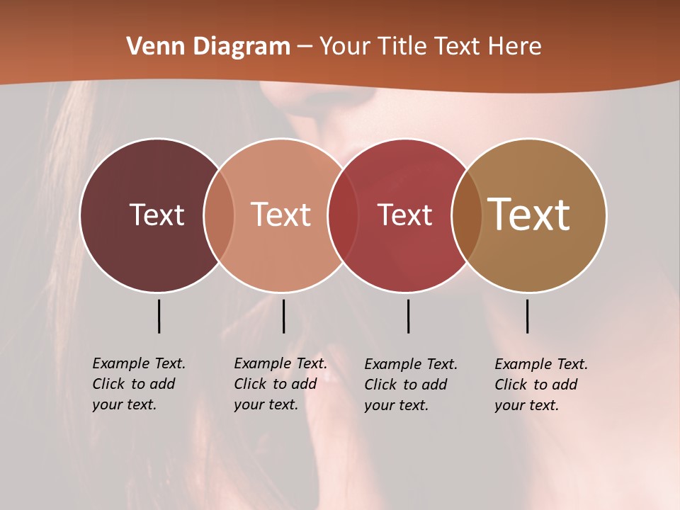 Gesicht Attraktiv Sinnlich PowerPoint Template