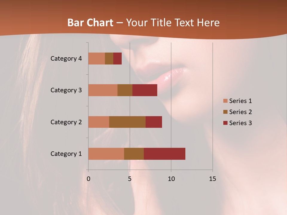 Gesicht Attraktiv Sinnlich PowerPoint Template