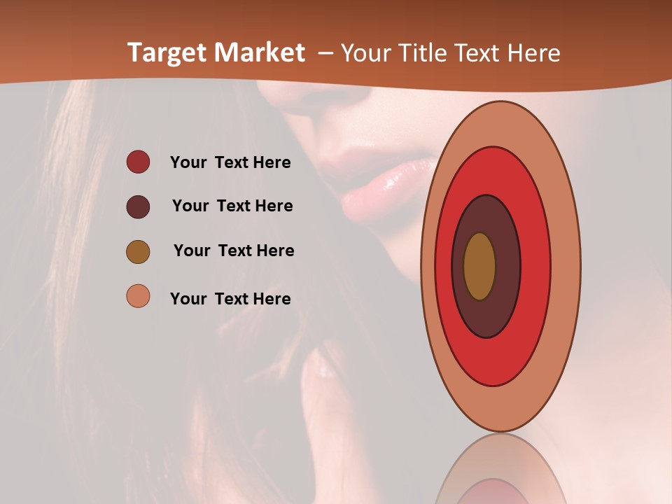 Gesicht Attraktiv Sinnlich PowerPoint Template