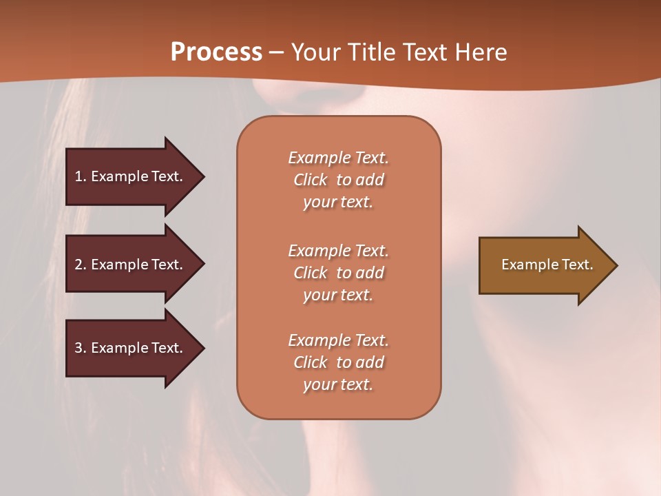 Gesicht Attraktiv Sinnlich PowerPoint Template