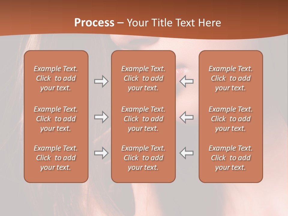 Gesicht Attraktiv Sinnlich PowerPoint Template