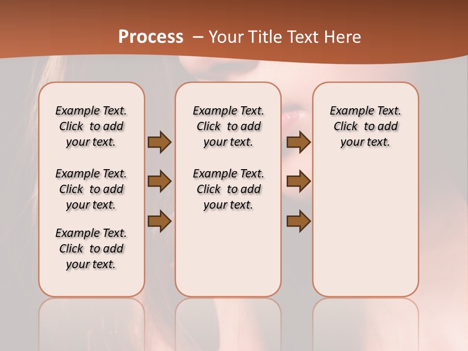 Gesicht Attraktiv Sinnlich PowerPoint Template