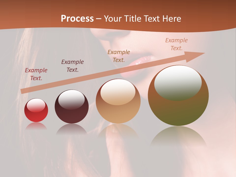 Gesicht Attraktiv Sinnlich PowerPoint Template