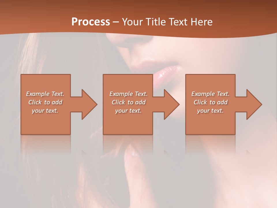 Gesicht Attraktiv Sinnlich PowerPoint Template