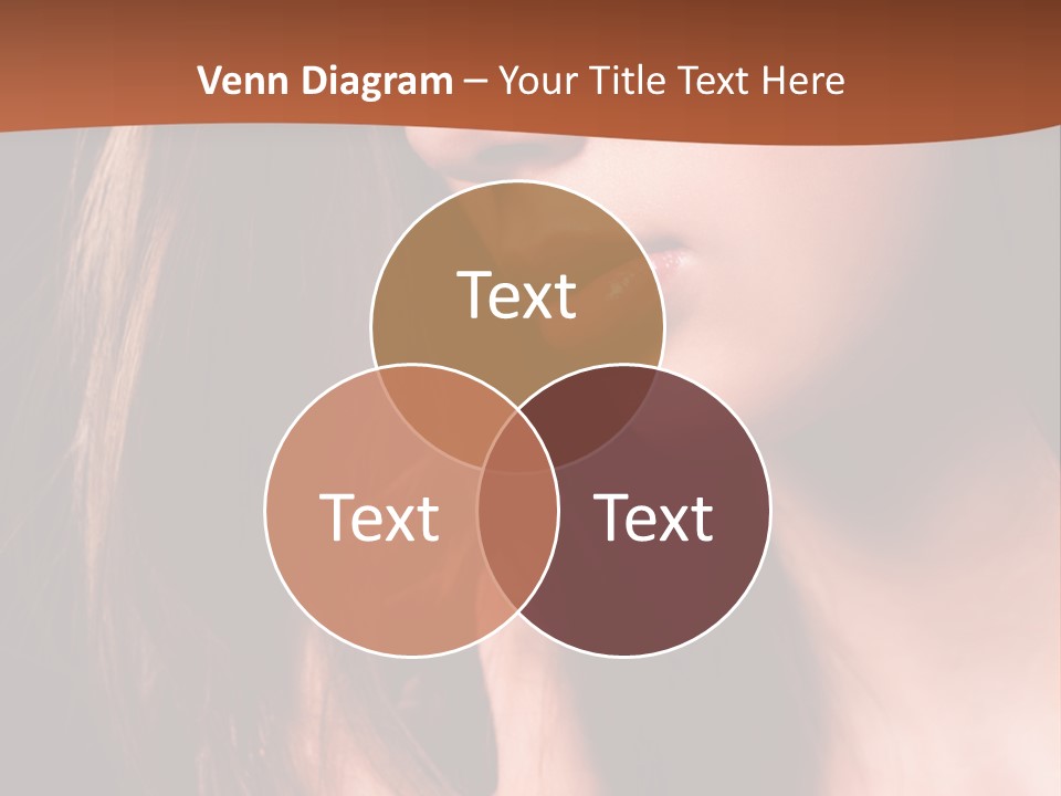 Gesicht Attraktiv Sinnlich PowerPoint Template