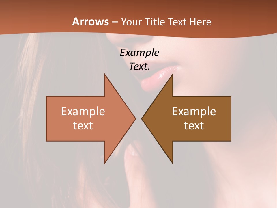 Gesicht Attraktiv Sinnlich PowerPoint Template