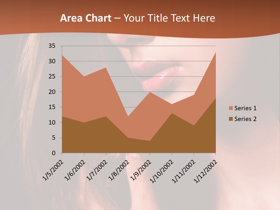 Gesicht Attraktiv Sinnlich PowerPoint Template