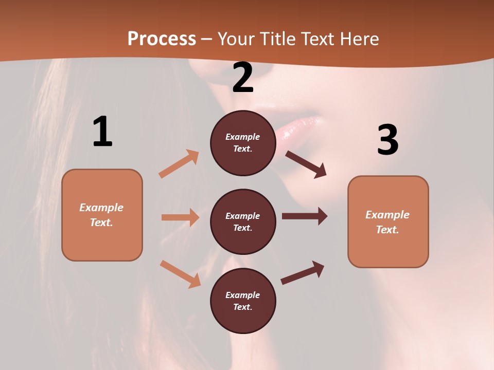 Gesicht Attraktiv Sinnlich PowerPoint Template