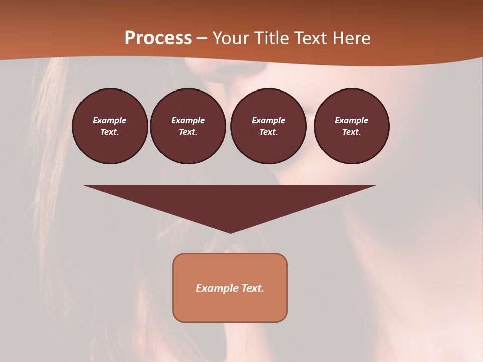 Gesicht Attraktiv Sinnlich PowerPoint Template