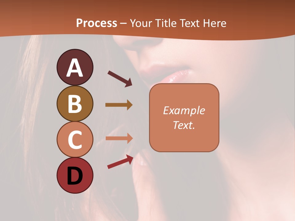 Gesicht Attraktiv Sinnlich PowerPoint Template