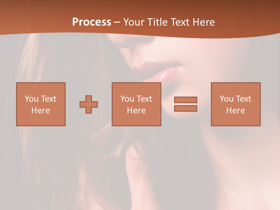 Gesicht Attraktiv Sinnlich PowerPoint Template
