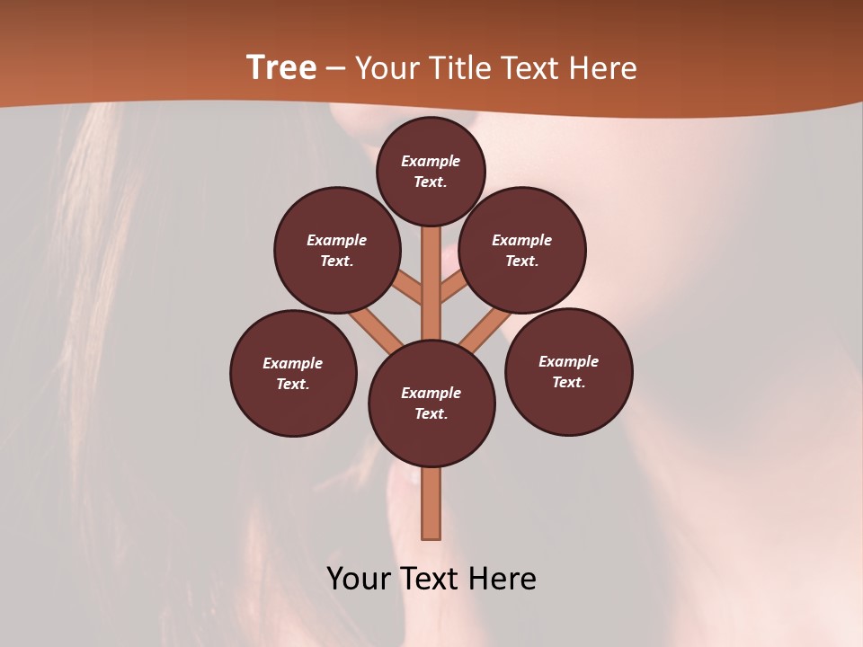 Gesicht Attraktiv Sinnlich PowerPoint Template