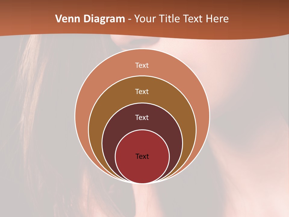 Gesicht Attraktiv Sinnlich PowerPoint Template