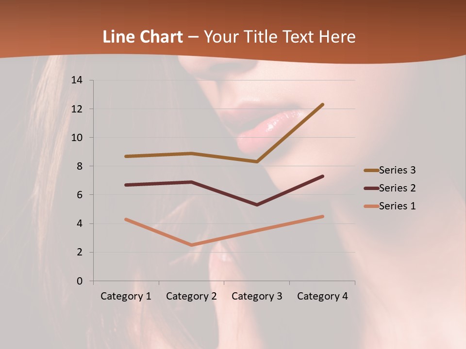 Gesicht Attraktiv Sinnlich PowerPoint Template