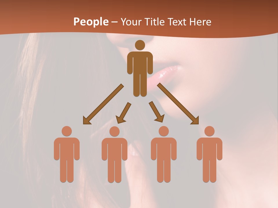 Gesicht Attraktiv Sinnlich PowerPoint Template