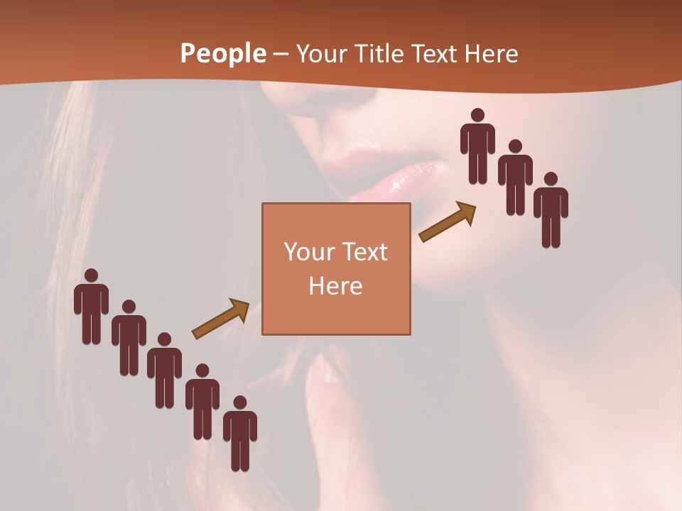Gesicht Attraktiv Sinnlich PowerPoint Template