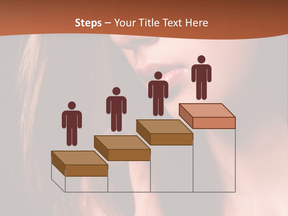 Gesicht Attraktiv Sinnlich PowerPoint Template