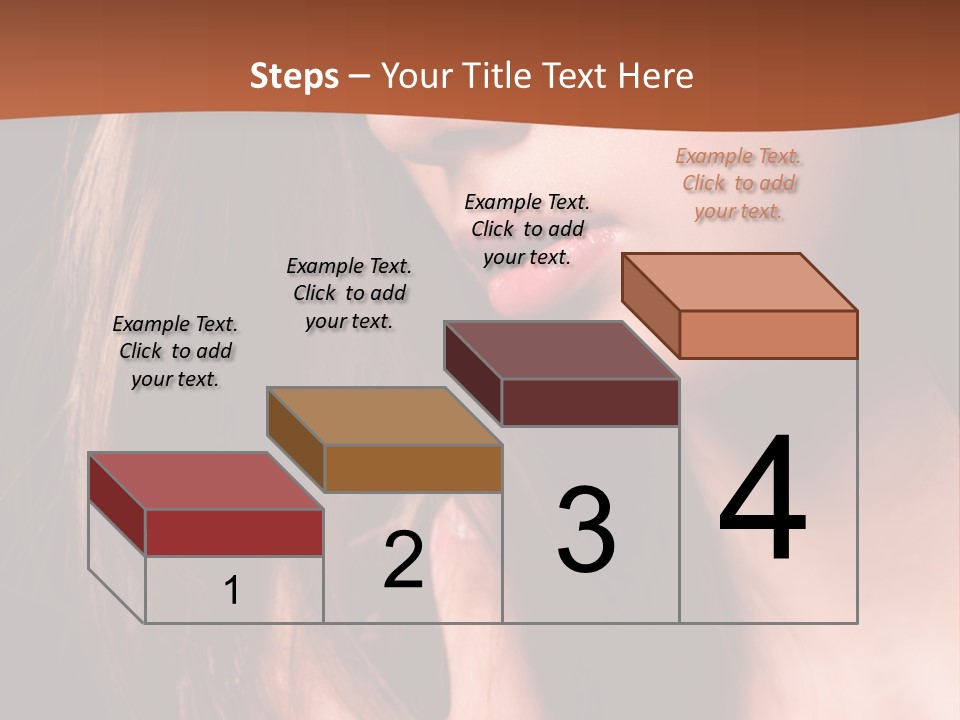 Gesicht Attraktiv Sinnlich PowerPoint Template