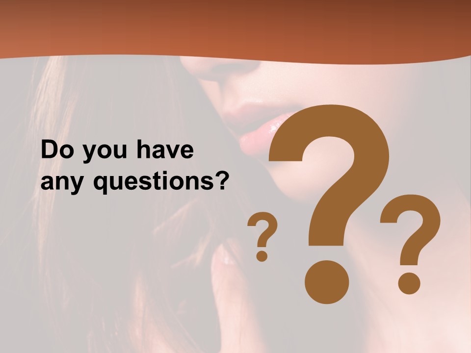 Gesicht Attraktiv Sinnlich PowerPoint Template