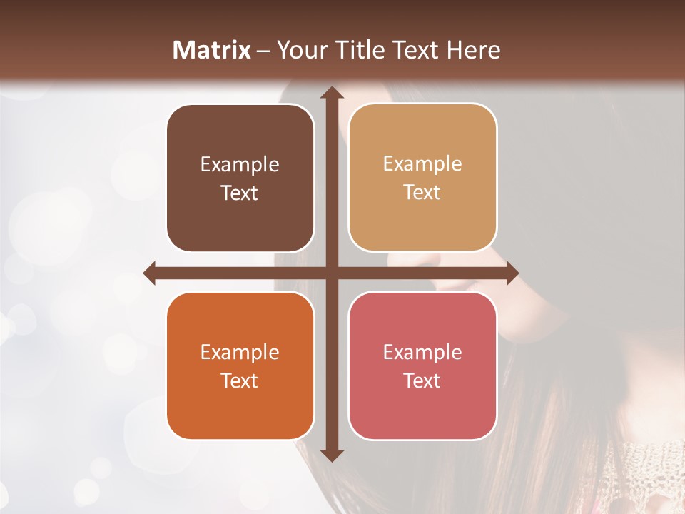 Make Up Junge Frau Sinnlich PowerPoint Template